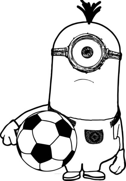 Hình tập tô Minion dễ thương cho bé tô màu (2)