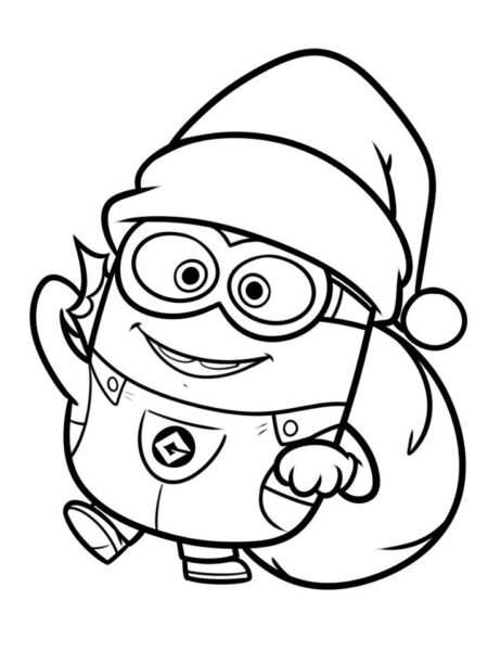 Hình tập tô Minion dễ thương cho bé tô màu (4)