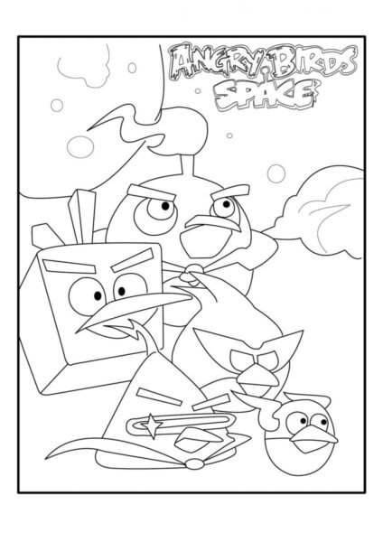 Hình tô màu Angry Birds cho bé tập tô (3)