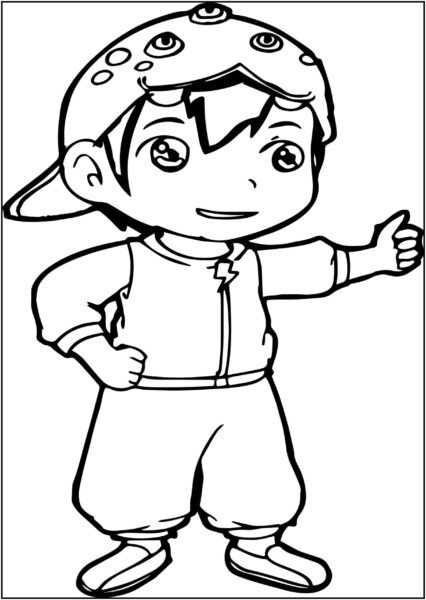 tổng hợp các bức tranh tô màu boboiboy