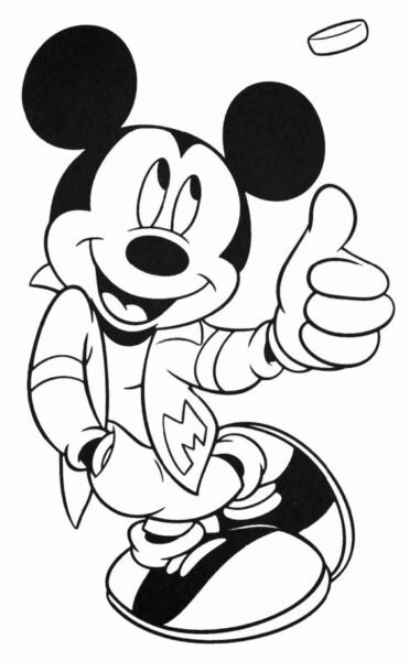 Hình tô màu chuột Mickey dễ thương cho bé tập tô (22)
