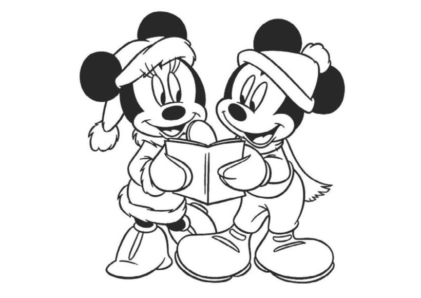 Hình tô màu chuột Mickey dễ thương cho bé tập tô (26)