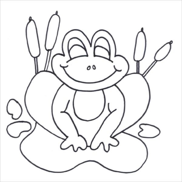 Hình tô màu con ếch cho bé tập tô (5)
