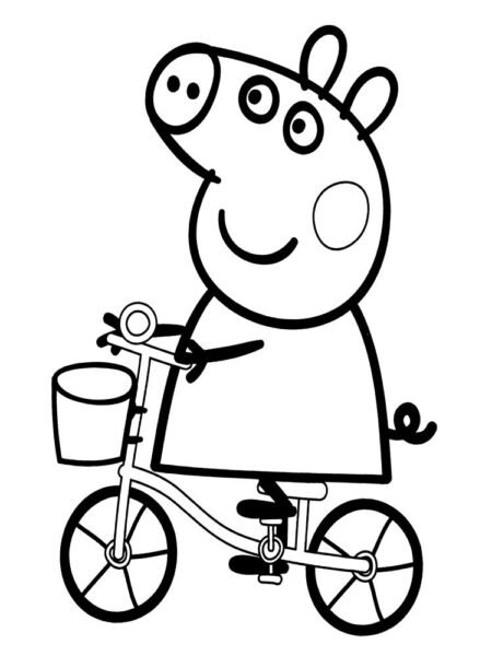 Hình tô màu heo Peppa (3)