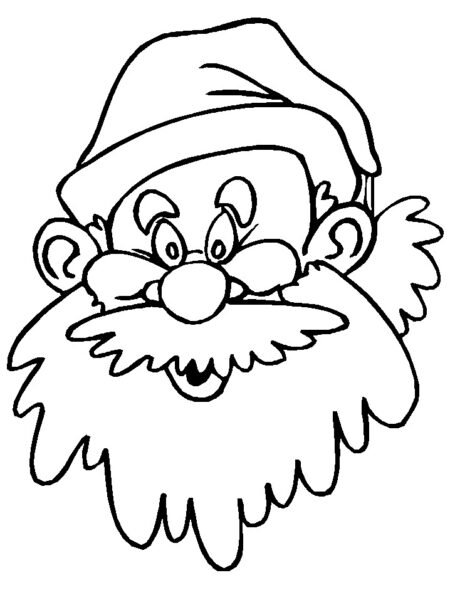 Hình tô màu ông già Noel cho bé tập tô (5)