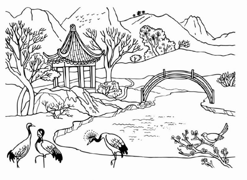 hinh-to-mau-phong-canh-dep-cho-be-to-mau-6 Hình tô màu phong cảnh đẹp cho bé tô màu (6)