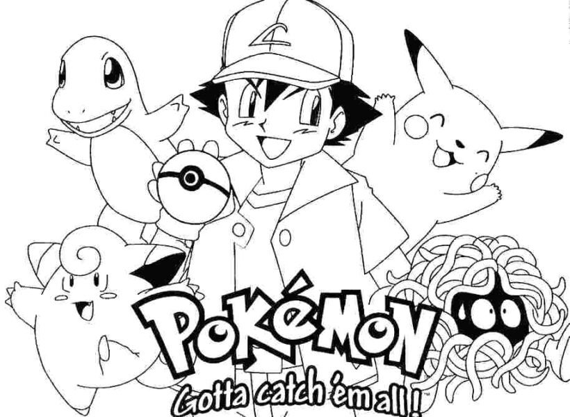 Hình tô màu Pikachu đẹp nhất cho bé tập tô (4)