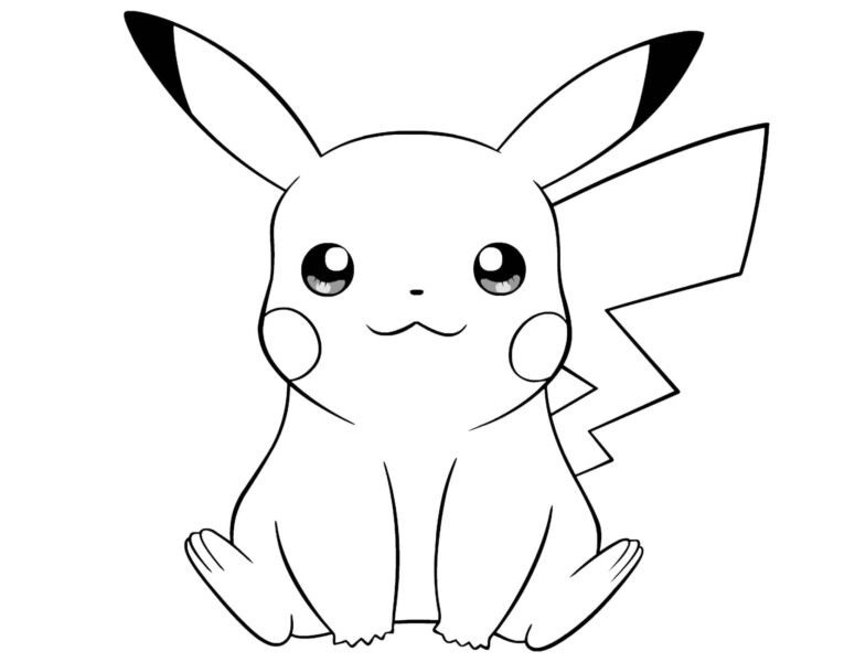 Hình tô màu Pokemon cho bé tập tô (2)