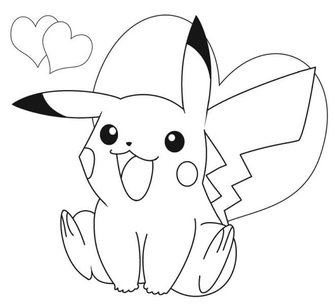 Hình tô màu Pokemon cho bé tập tô (3)