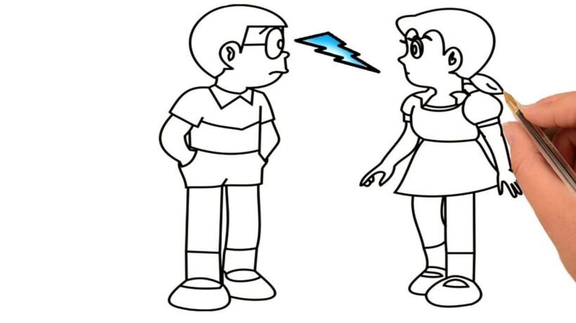 Tổng hợp các bức tranh tô màu Shizuka đẹp nhất dà
