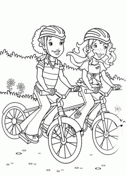 Hình tô màu xe đạp cho bé tập tô (19)