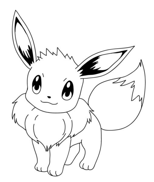 Hình vẽ chưa tô màu Pikachu cho bé tập tô (15)