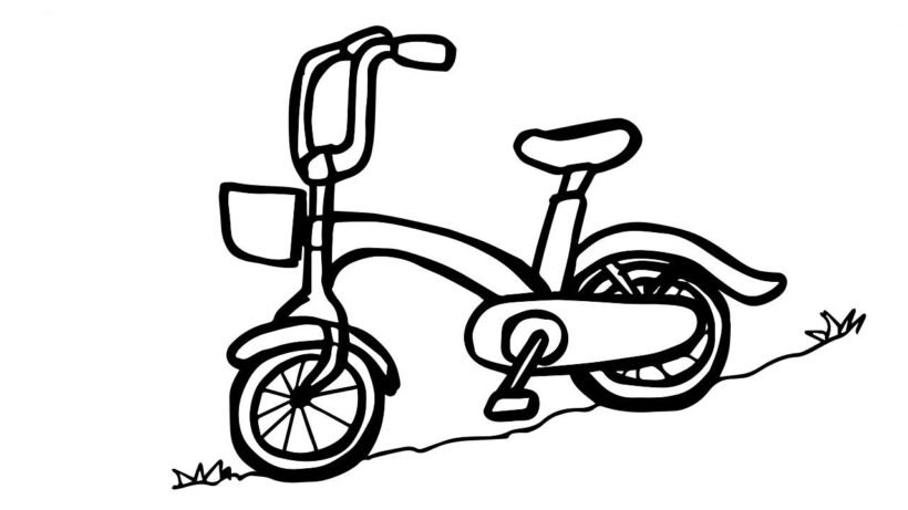 Tổng hợp các bức tranh tô màu xe đạp đẹp nhất d