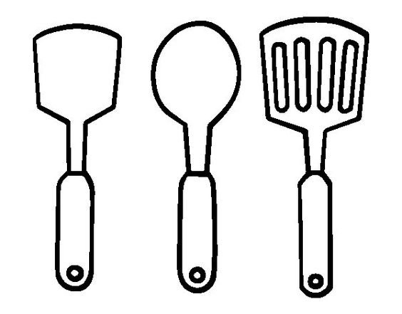 Hình vẽ đen trắng đồ dùng gia đình (2)