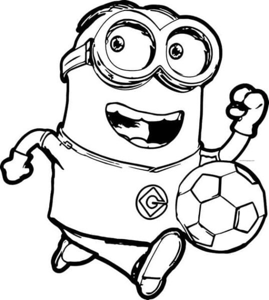 Hình vẽ Minion cho bé tập tô (3)