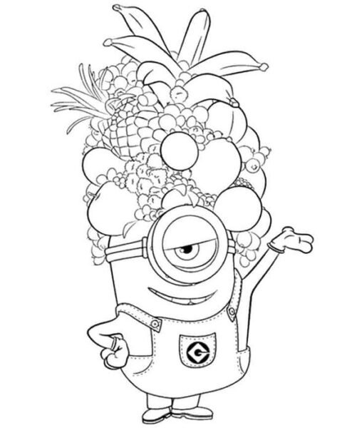 Hình vẽ Minion cho bé tập tô (4)