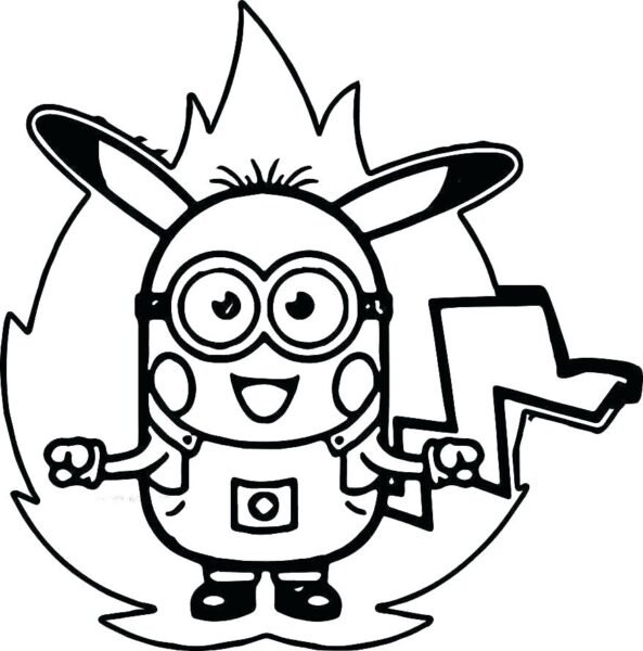 Hình vẽ Minion cho bé tập tô (7)