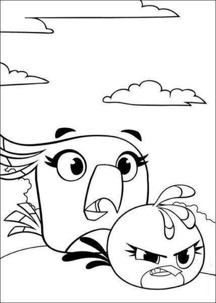 Mẫu tranh tô màu Angry Birds dễ thương cho bé tập tô (6)