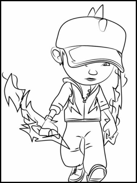 Mẫu tranh tô màu Boboiboy đáng yêu cho bé tập tô (25)
