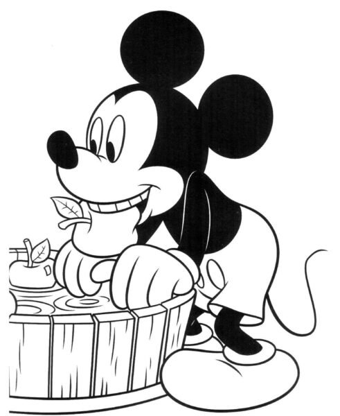 Tranh to mau chuot Mickey an tao