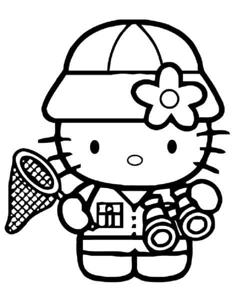 mẫu tranh tô màu Hello Kitty dễ thương cho bé tập tô (17)