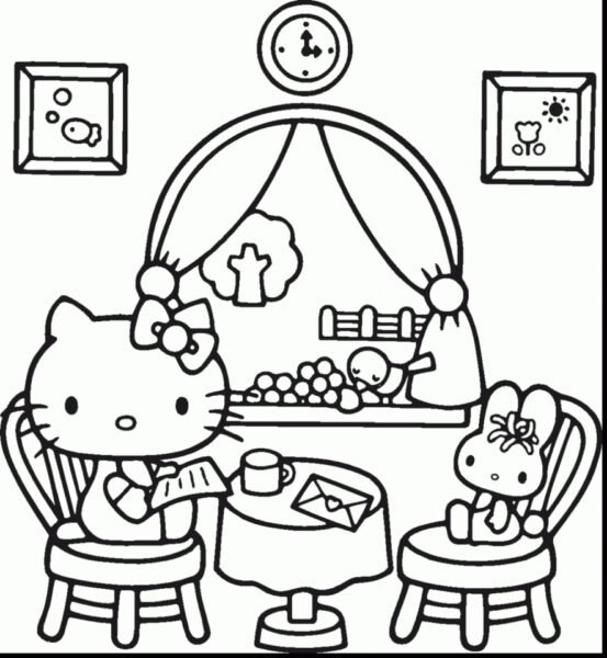 Hello Kitty Coloring Pages for Toddlers way5m