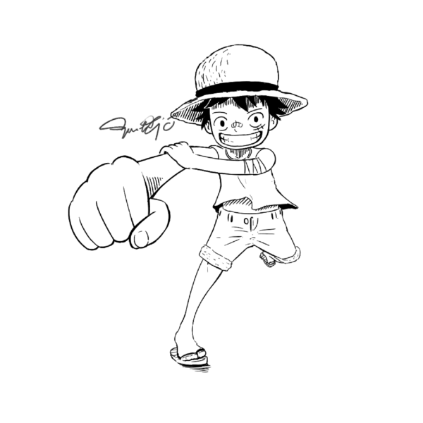 Mẫu tranh tô màu One Piece đẹp nhất cho bé tập tô (3)