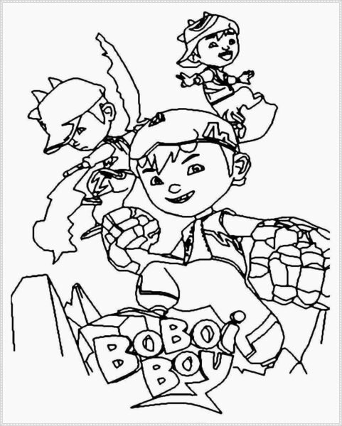 tổng hợp các bức tranh tô màu boboiboy