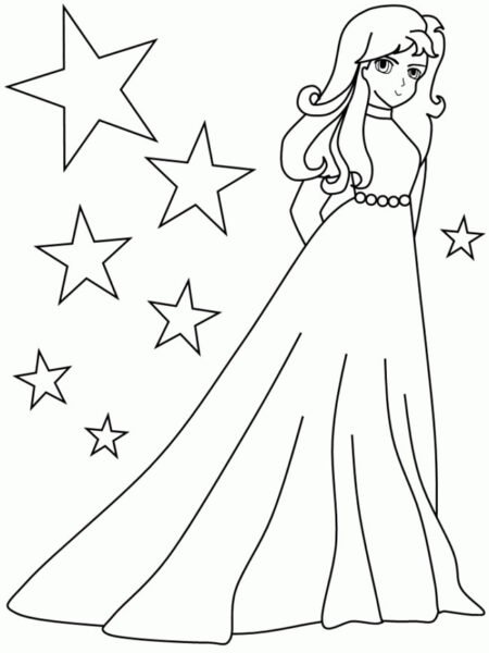 nhung-tranh-to-mau-cho-be-6-tuoi-3-450x600-1 Printable Coloring Sheets For Girls Az Coloring Pages within Gir