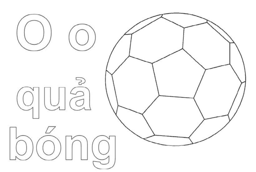 Những tranh tô màu chữ cái cho bé tập tô (6)