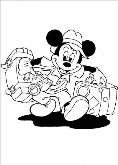 Những tranh tô màu chuột Mickey dễ thương cho bé tập tô (14)