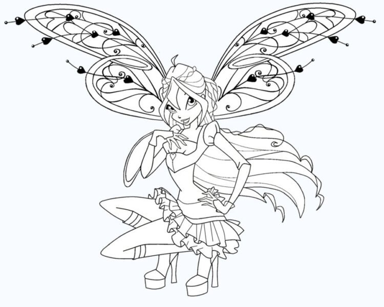 Những tranh tô màu công chúa Winx (1)