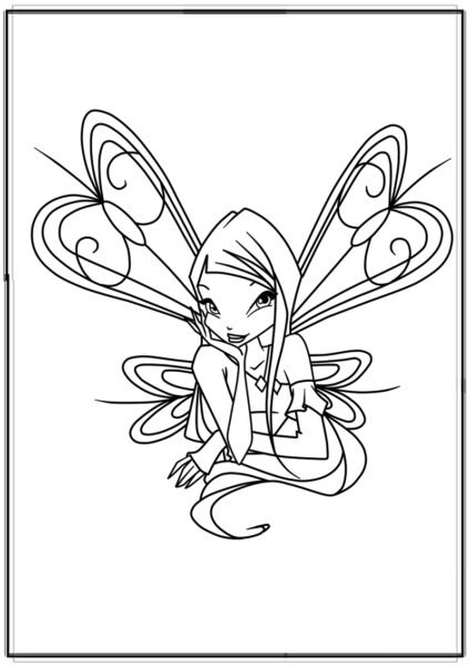 Những tranh tô màu công chúa Winx (5)