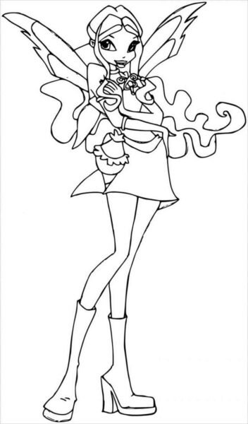 Những tranh tô màu công chúa Winx (6)