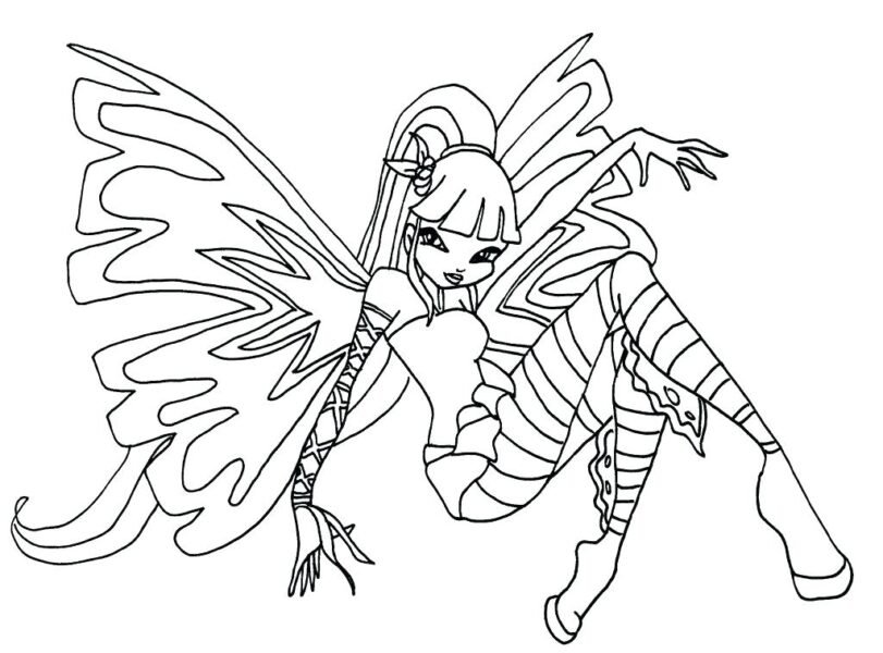 Những tranh tô màu công chúa Winx (7)
