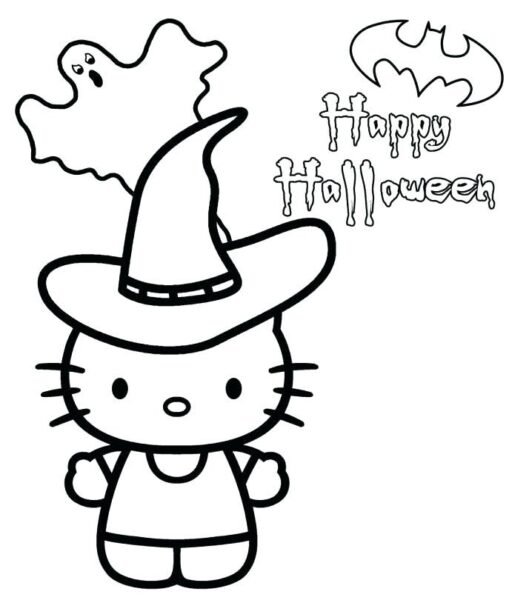 Những tranh tô màu Hello Kitty dễ thương cho bé tập tô (5)