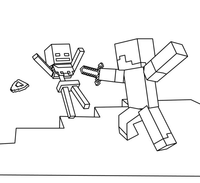 Những tranh tô màu minecraft đẹp nhất cho bé tập tô (6)