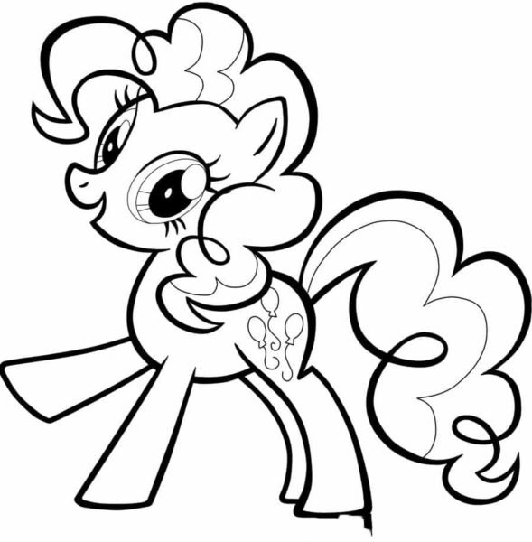 Cool My Little Pony Coloring Pages Pinkie Pie