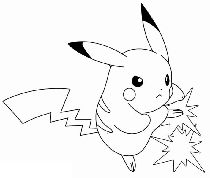 Những tranh tô màu Pokemon cho bé tập tô (1)