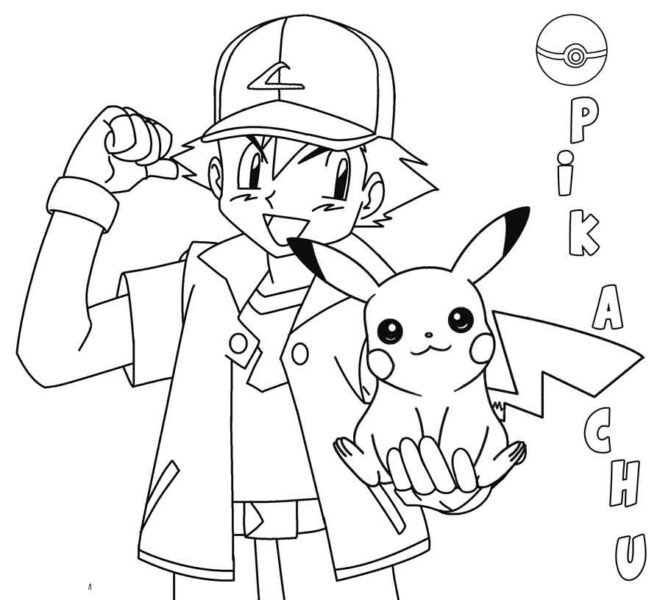 Những tranh tô màu Pokemon cho bé tập tô (7)