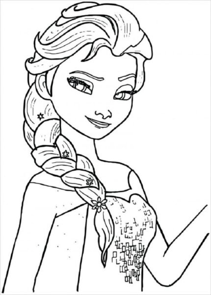 Tô màu công chúa Elsa