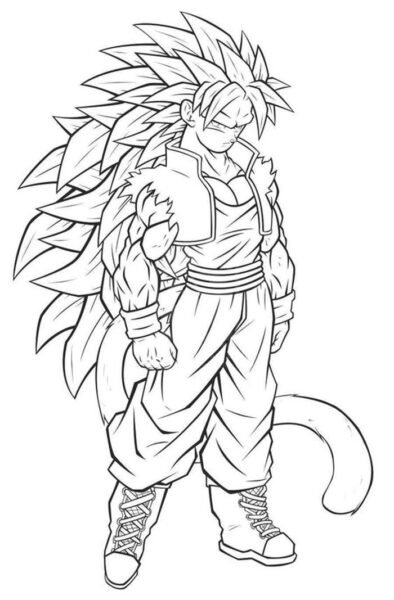 Tô màu Songoku cấp 10