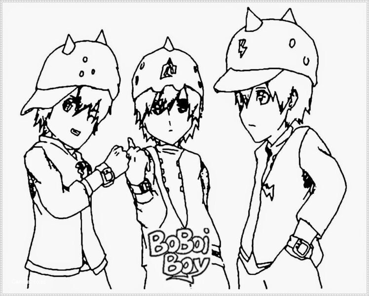 tổng hợp các bức tranh tô màu boboiboy