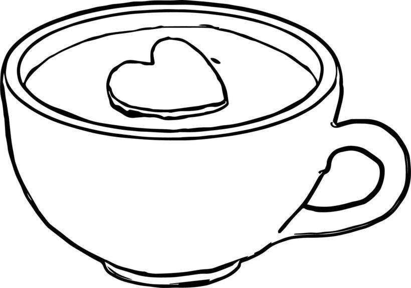 coffee mug coloring page Luxury Cup Coffee Coloring Page Coloring Pages Coloring Pages