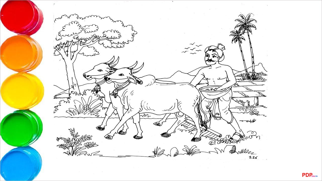 tranh to mau chu de nghe nghiep dep nhat