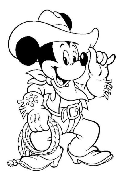Tranh tô màu chuột Mickey