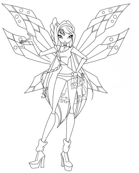 Tranh tô màu công chúa phép thuật Winx (6)