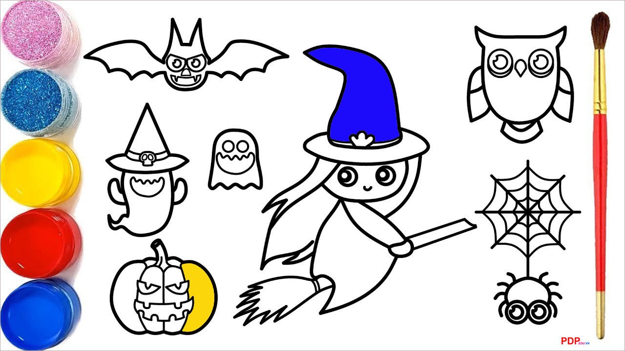 tranh to mau halloween dep nhat