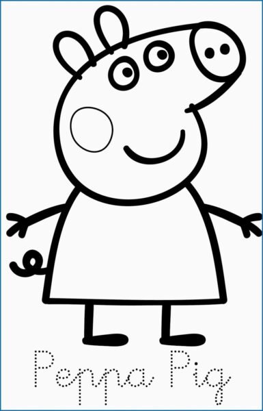 Tranh tô màu heo Peppa ngộ nghĩnh cho bé tập tô (17)