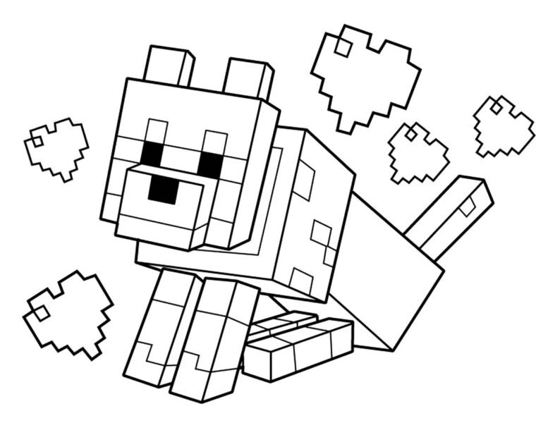 Tranh tô màu minecraft đẹp nhất cho bé tập tô (32)